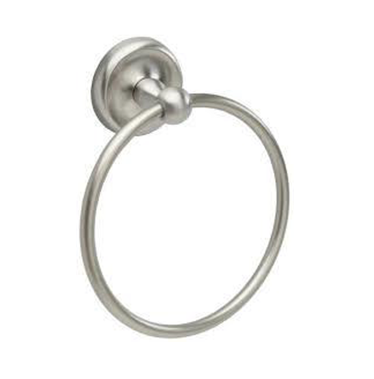 Modern nickel towel ring