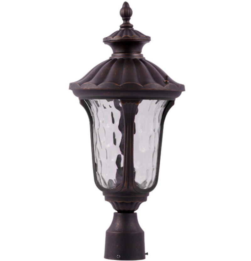 Post Mounted Coach Light Rubbed Bronze