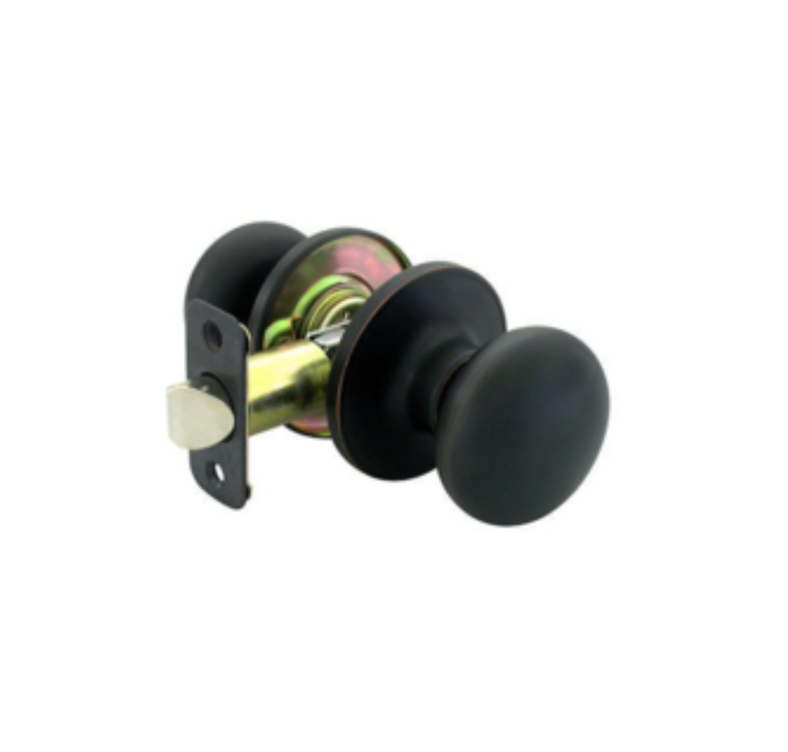 Rubbed bronze mushroom door knob