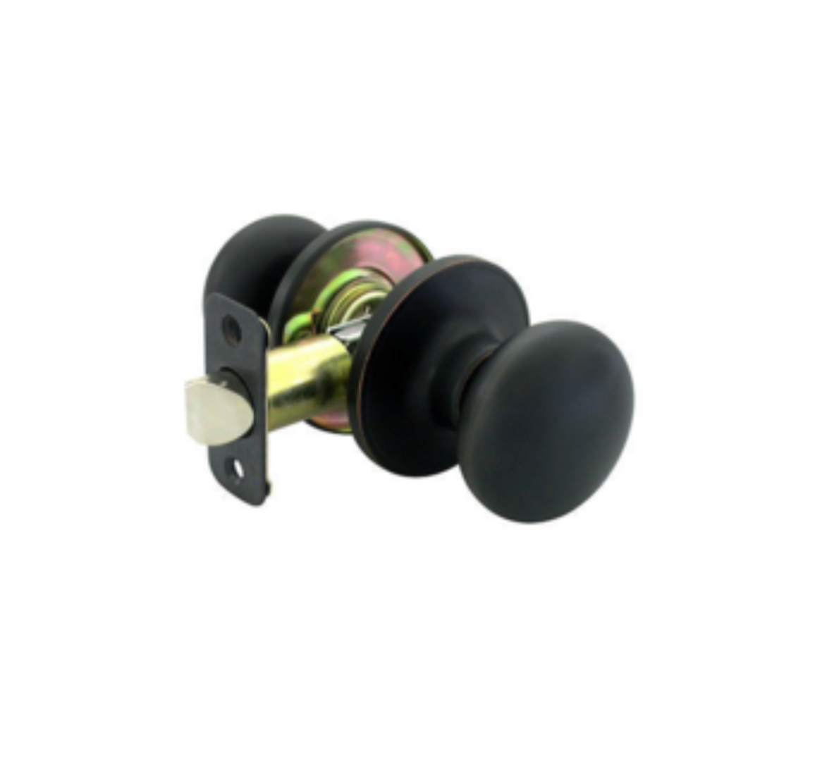 Rubbed bronze mushroom door knob