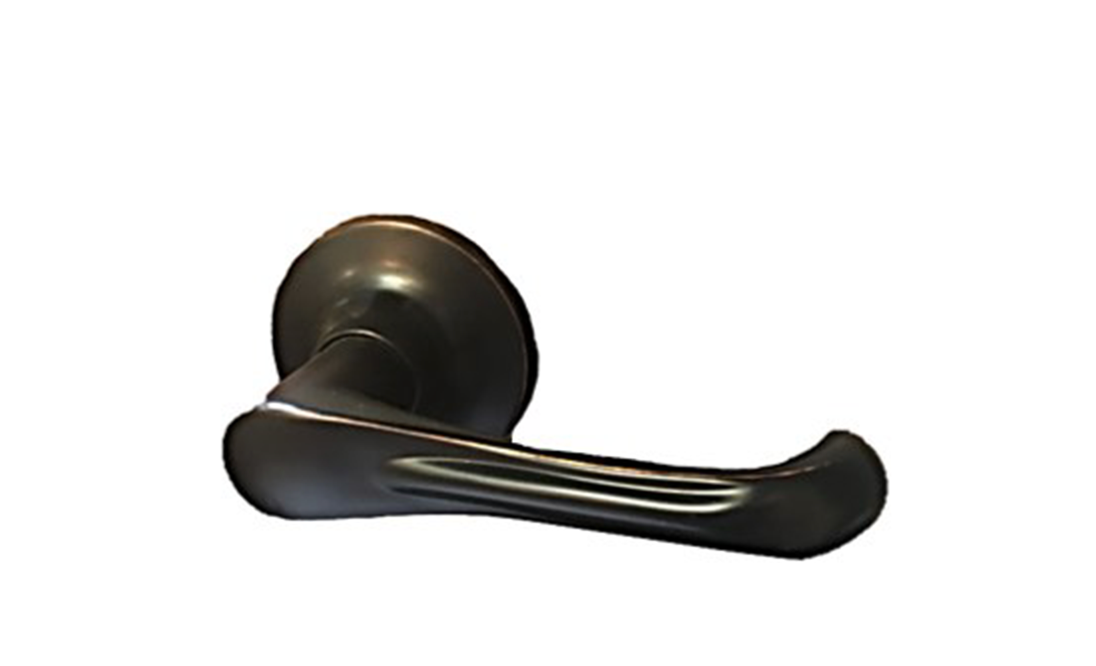 Rubbed bronze dummy lever