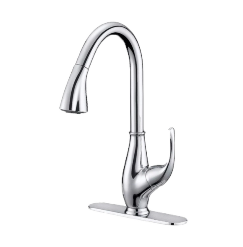 Pull Down Kitchen Faucet brushed nickel