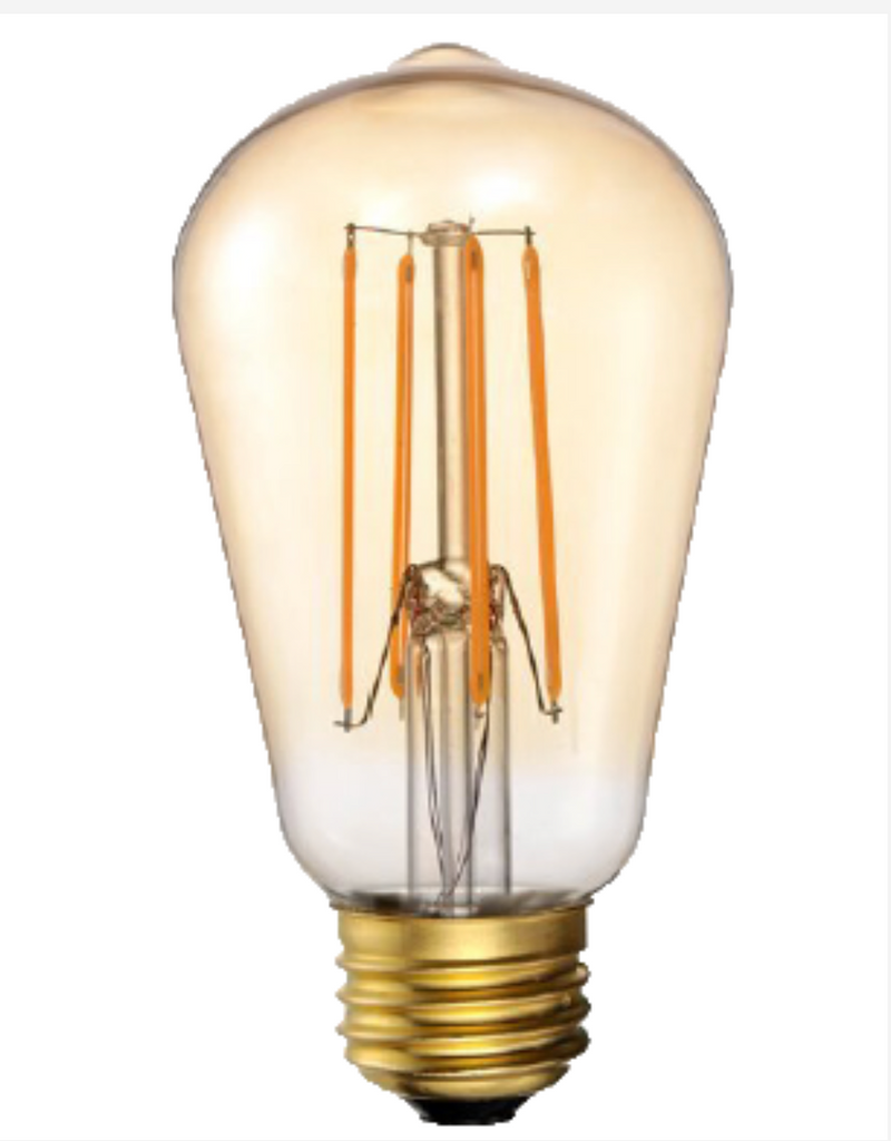 Amber colored led bulb