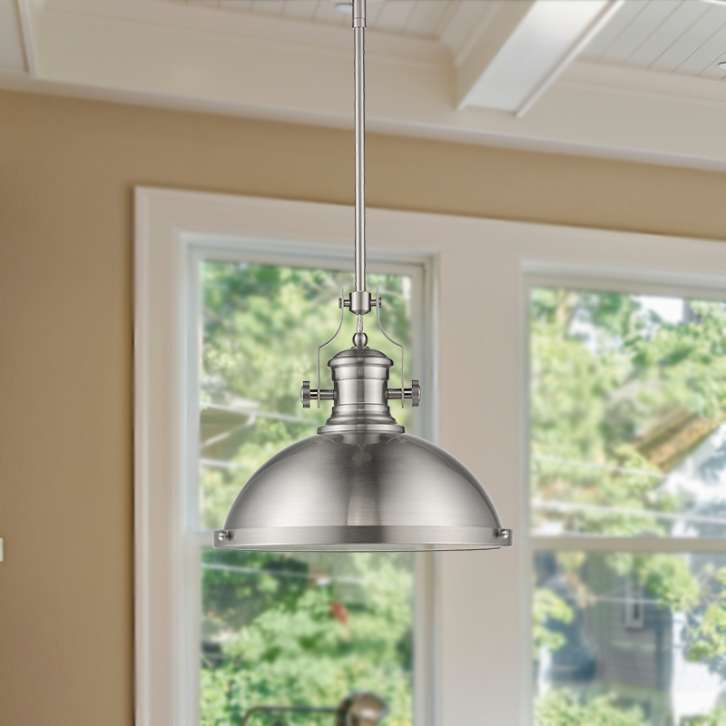 Modern pendant lighting for kitchen island nickel