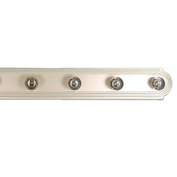 6-Light 36 inch Bathroom Vanity Lighting Fixture Brushed Nickel