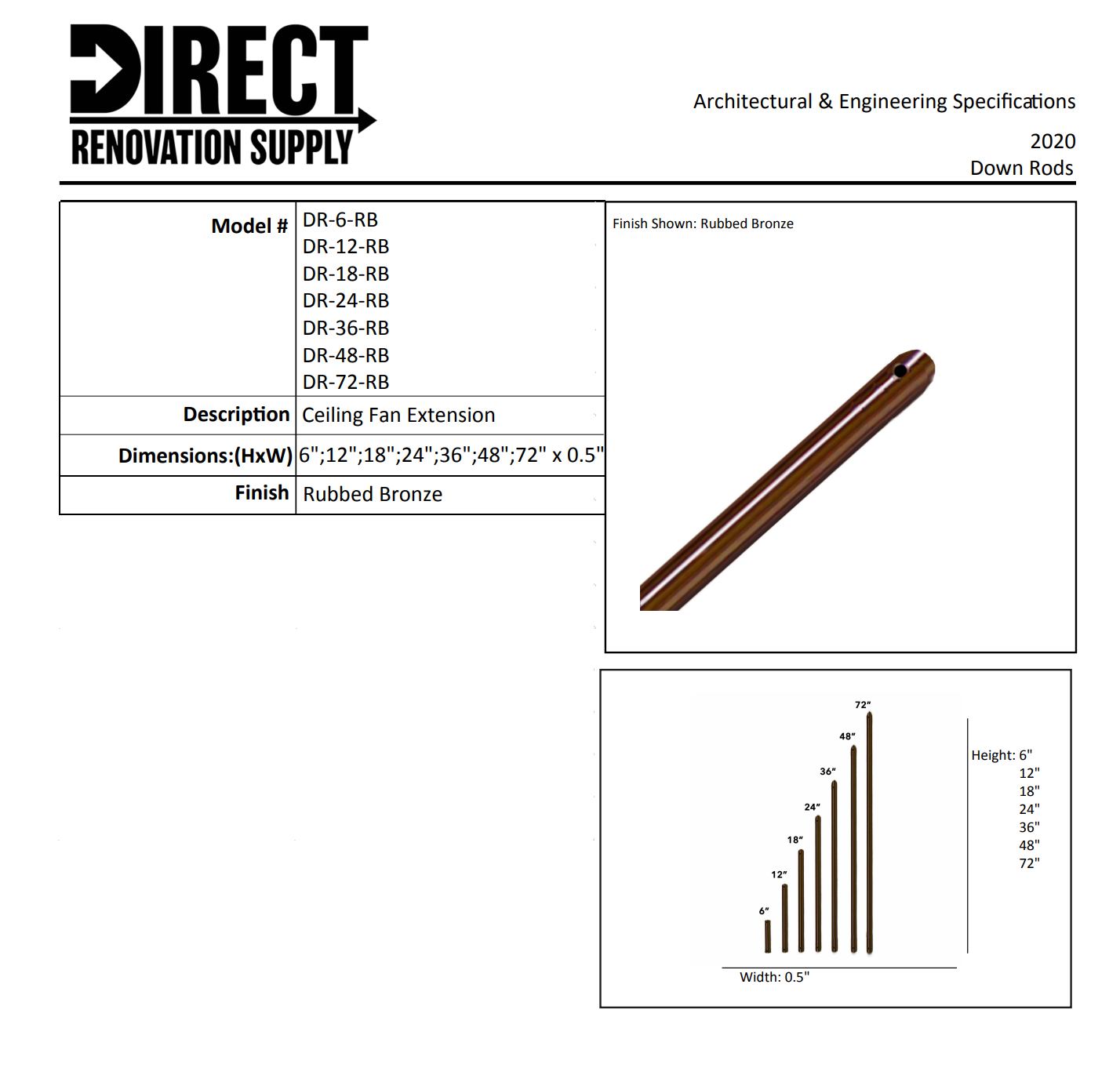 Rubbed Bronze Cylinder Ceiling Fan with Oak/Walnut Blades and Wall Control details