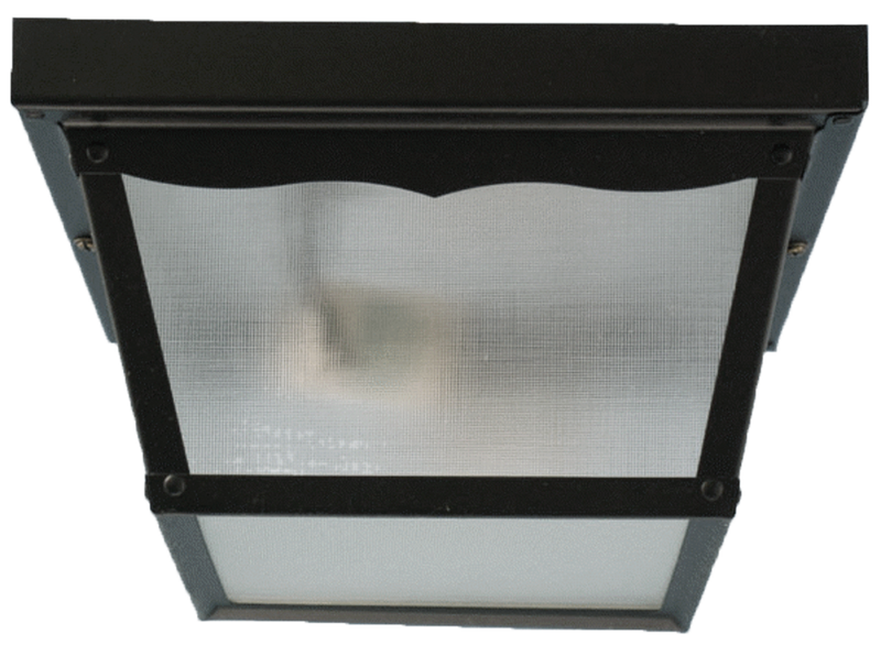 Matte black outdoor flush mount ceiling light