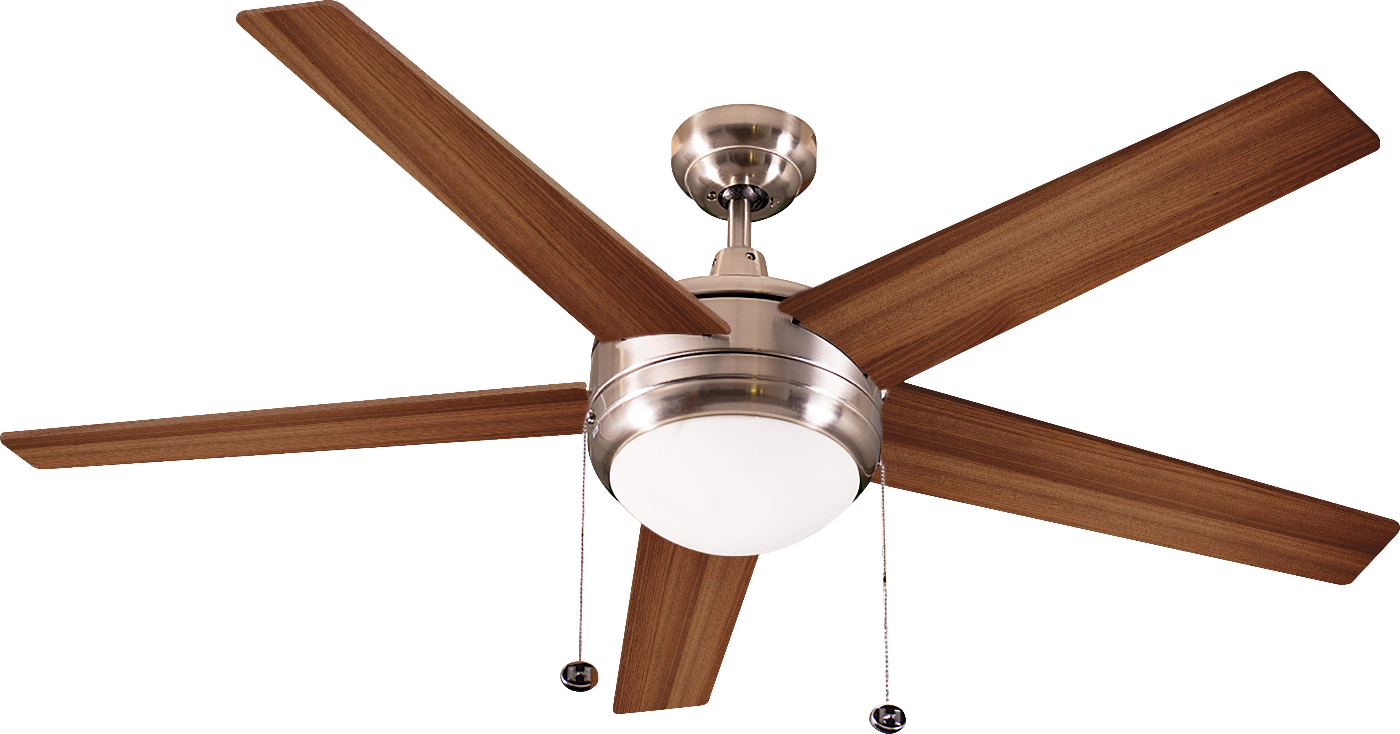 Contemporary Engery Star Nickel Ceiling Fan With Lights